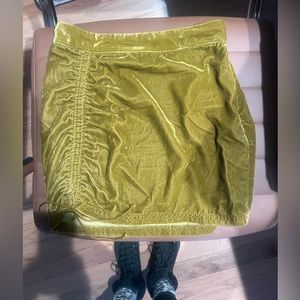 Free People velvet skirt